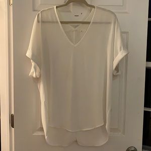 White Lush short sleeve blouse
